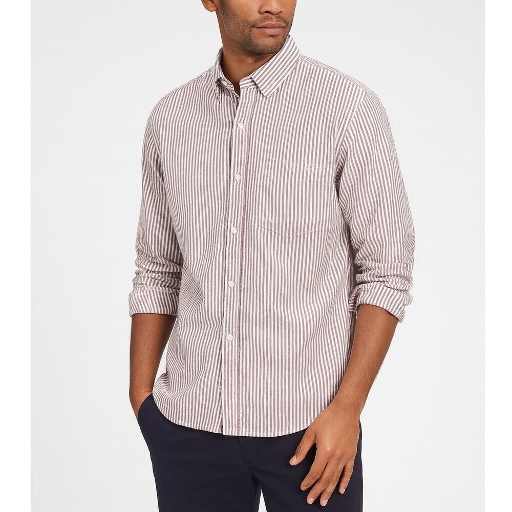 GAP Untucked Slim Fit Double Weave Shirt